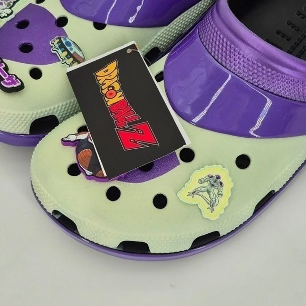 Crocs Dragon Ball Z Frieza Classic Clogs Adult Men's Size 11 NWB Purple Unisex